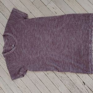 Lululemon athletic top short sleeve purple